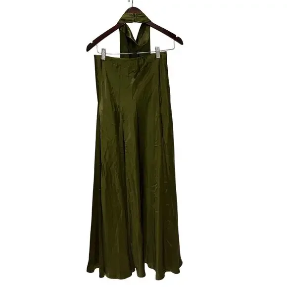 New Reformation Sera Silk Two Piece Set - Picture 3 of 5